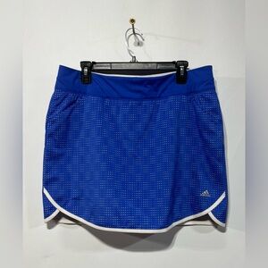 Adidas Blue Athletic Skirt/Skort with White Trim Women’s Size Large